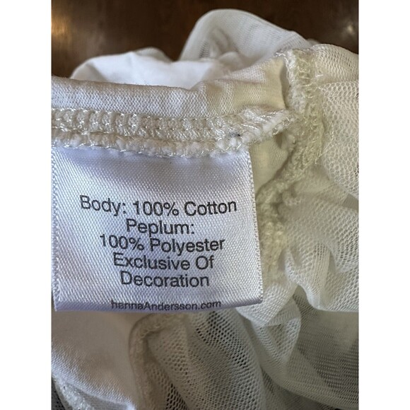 Hanna Andersson Girls Long Sleeve Tulle Snowflake Winter Top Sz 110 Size 5 GUC - Picture 7 of 8